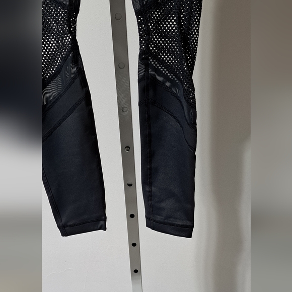 Sz XS 90-Degree by Reflex Black/Gray Workout/Gym/Yoga Mesh Leggings - NWT - Picture 8 of 11